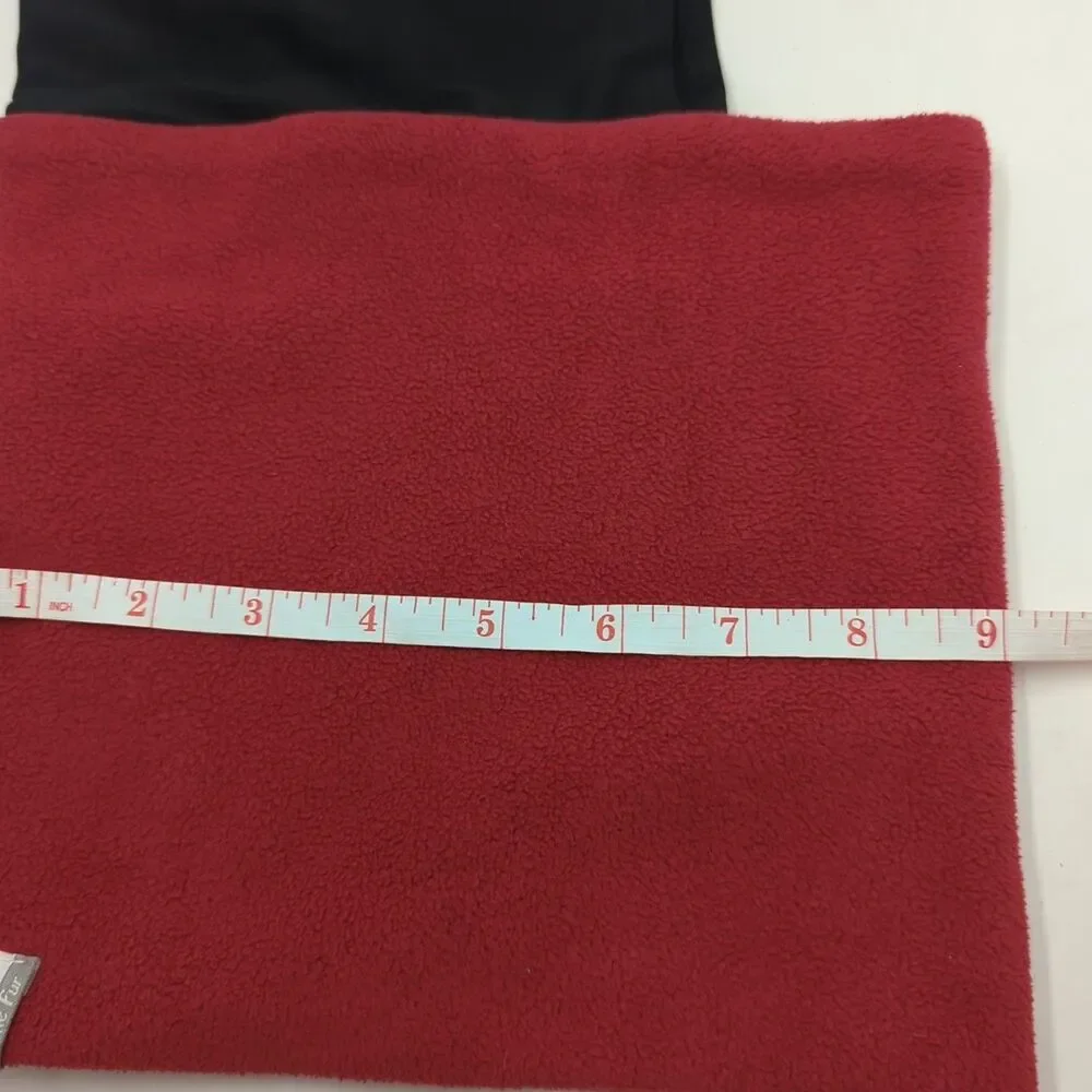 Turtle Fur Balaclava Hood Neck Warmer Red Black Fleece Ski Snowboard